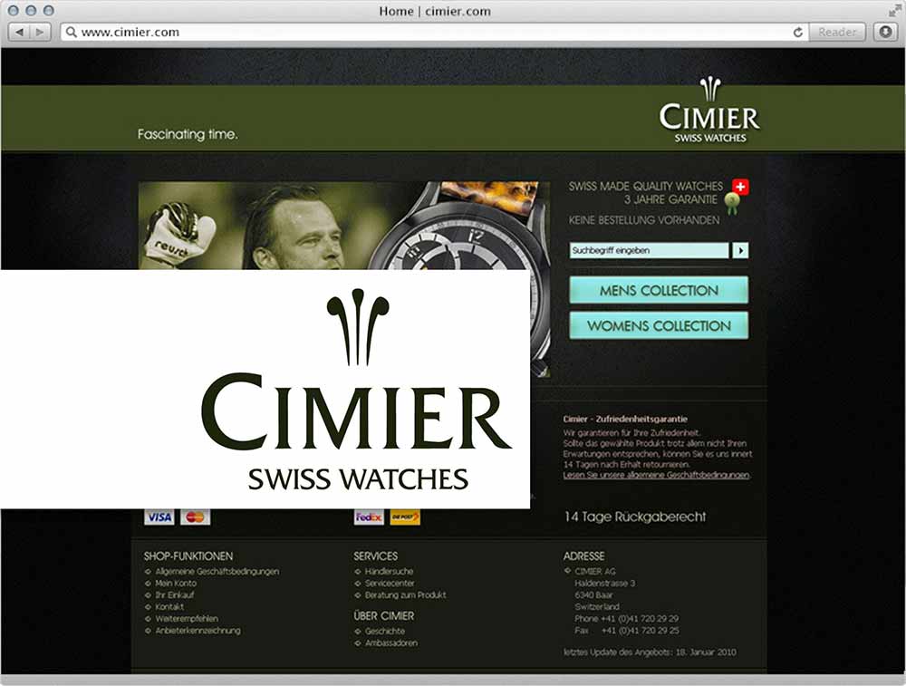 CIMIER Watches – Edle Schweizer Uhren im neuen Online-Vertriebskanal