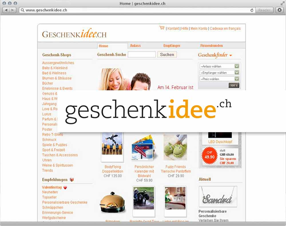 geschenkidee.ch – Pionier-E-Commerce fürs grösste Geschenkportal der Schweiz
