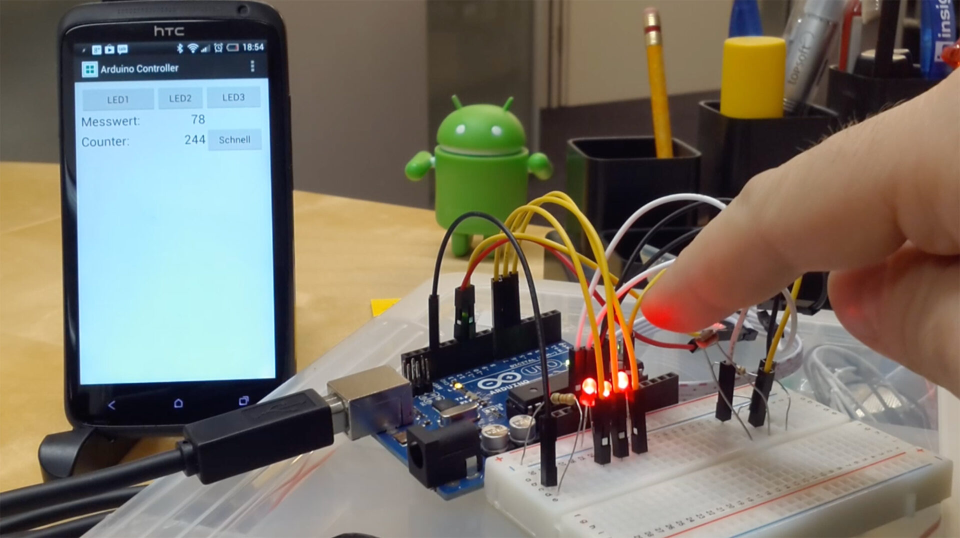 Arduino Android Remote User Interface - Software und Hardware - insign