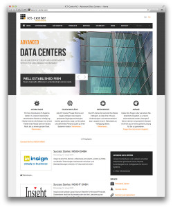 Screenshot der ict-center.com-Startseite