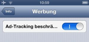 Ad Tracking ID in iOS beschränken