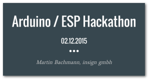ESP8266 Hackathon Slides