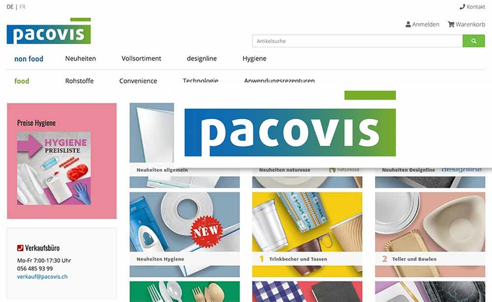 Pacovis-Kundenportal: Zentrales B2B-Portal für Lebensmittel-Profis