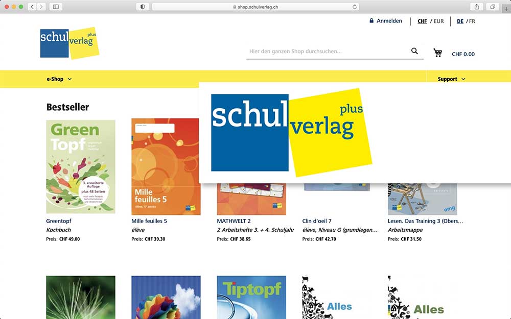 Schulverlag: Magento-Shop zur Digitalisierung der Bestellprozesse im Schulwesen