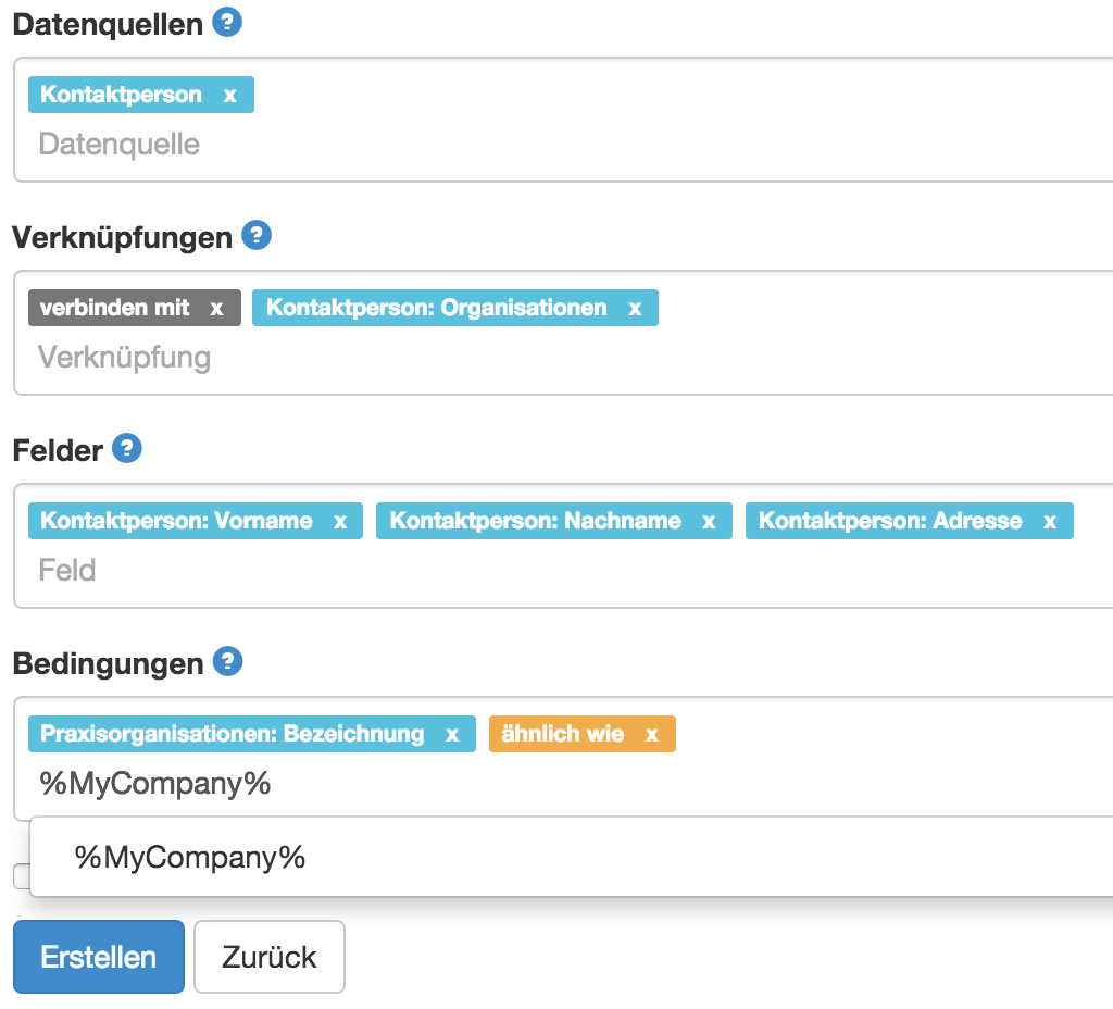 DQL-Generator im Praxistool