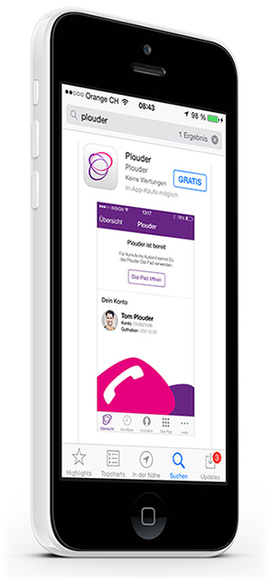 Laden Sie sich die Plouder iPhone App noch heute aus dem App Store herunter - gratis!